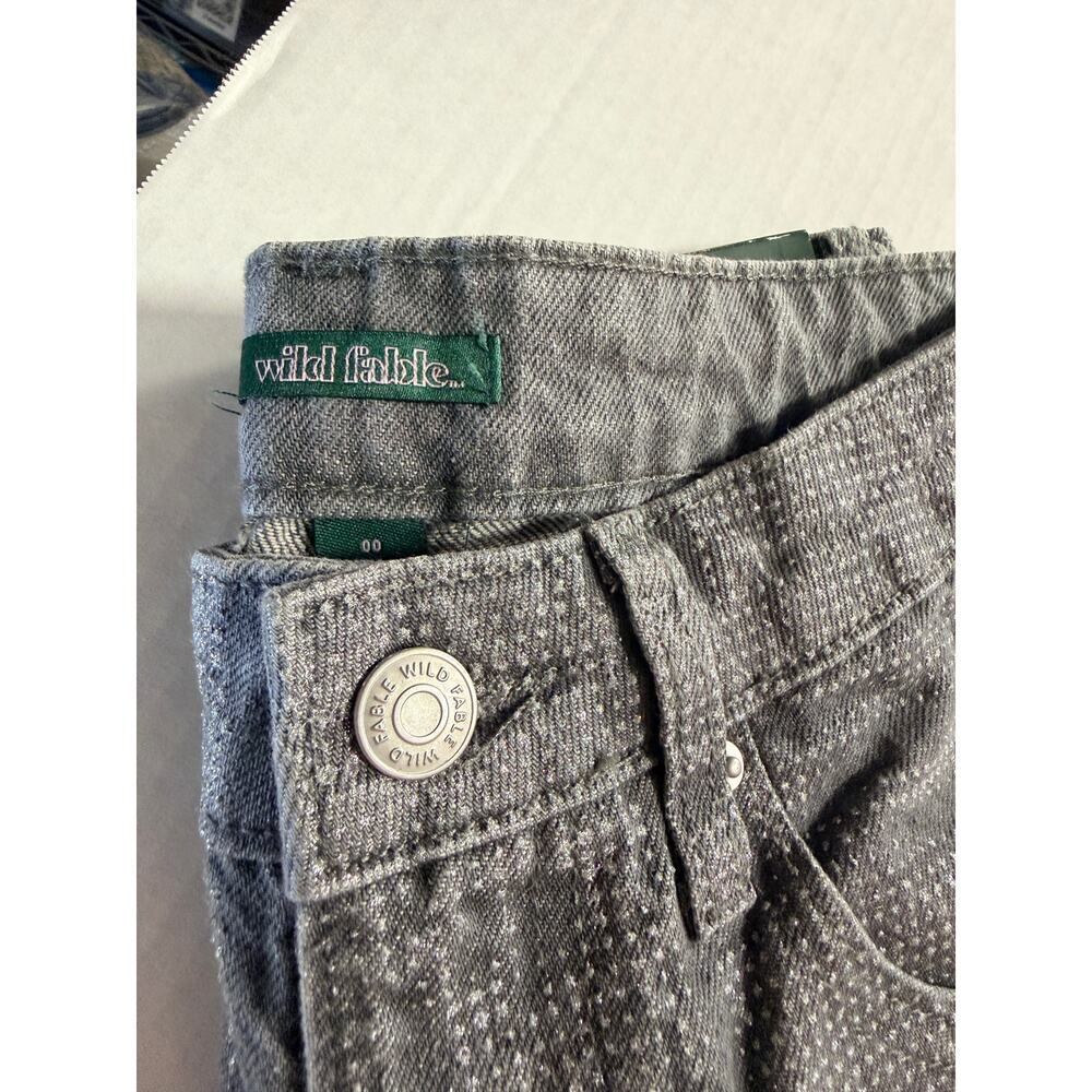 Wild Fable Mid Rise 90s Relaxed Straight Upstyled Cinderella Denim Jeans Gray 00 - Picture 12 of 16